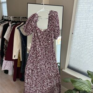 Floral Puff Sleeve Dress